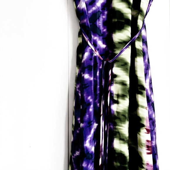charlie jade 100% silk maxi dress print size small - Picture 4 of 4
